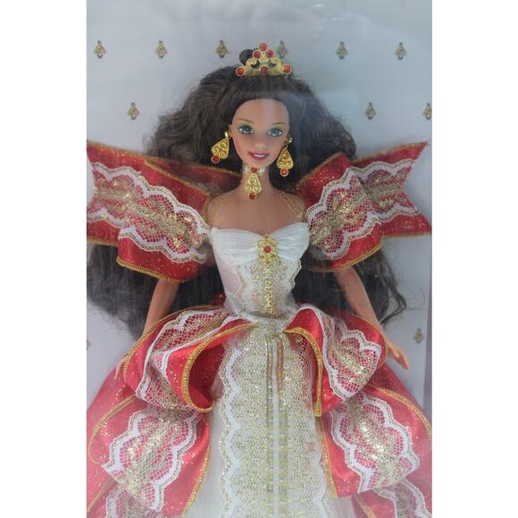 Happy Holiday Barbie 1997. 10th Anniversary. Fifth In A Series - Picture 2 of 6